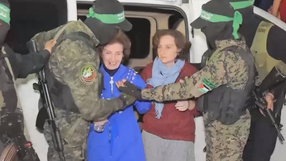 Освобождение захваченных ХАМАС россиянок. Видео