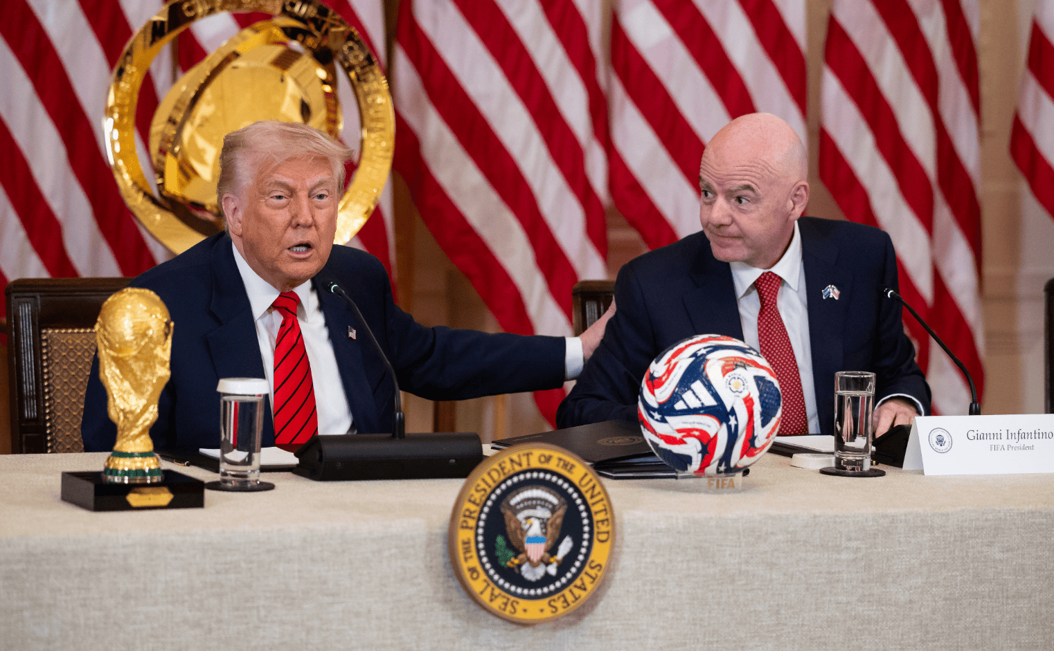 Дональд Трамп и Джанни Инфантино