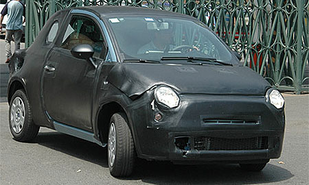Fiat 500 – шпионская фотография