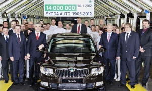 Компания Skoda произвела 14-миллионный автомобиль