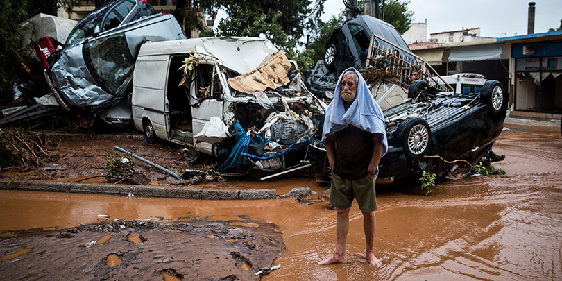 Последствия наводнения в Греции. Фоторепортаж