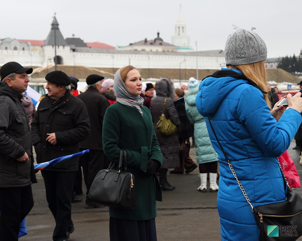 Митинг в поддержку присоединения Крыма.