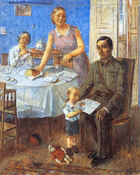Кузьма Петров-Водкин. &laquo;Семья командира&raquo;, 1936 (отдел современного искусства)
