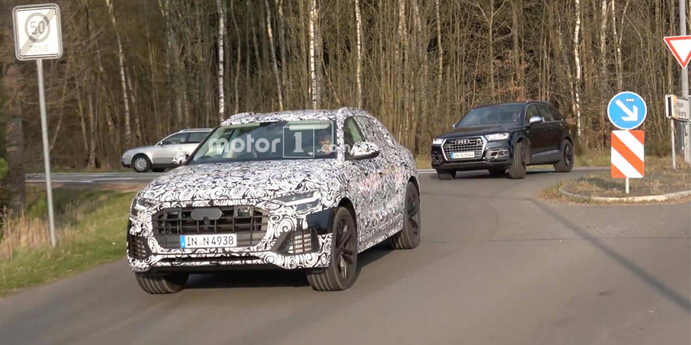 Кроссовер Audi Q8 показали на видео