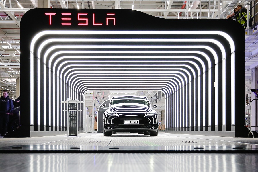 Церемония открытия завода Tesla в Германии, 22 марта 2022 года