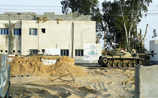 Египетский танк на&nbsp;Синайском полуострове