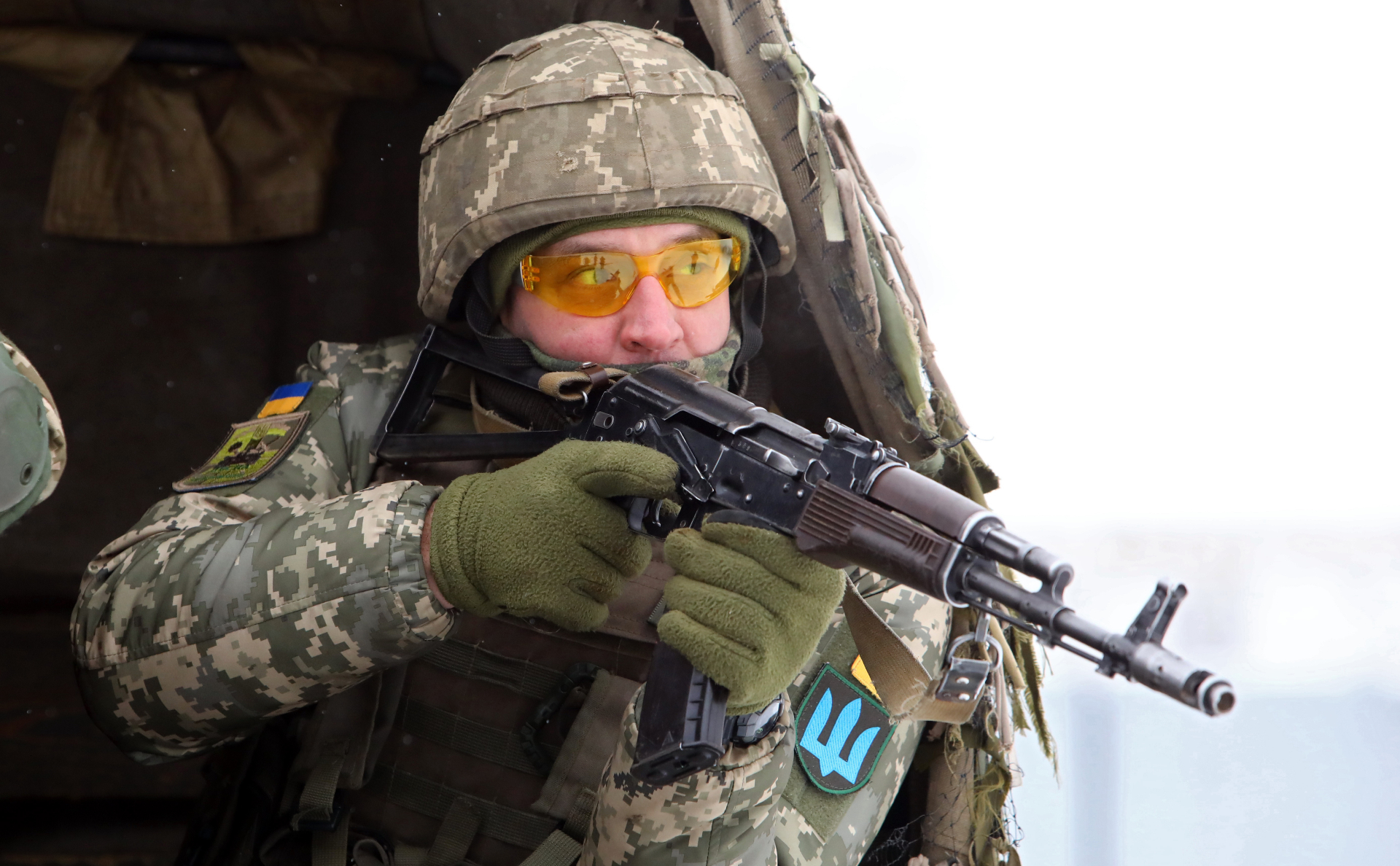 Украинский военный в учебном центре &laquo;Десна&raquo;