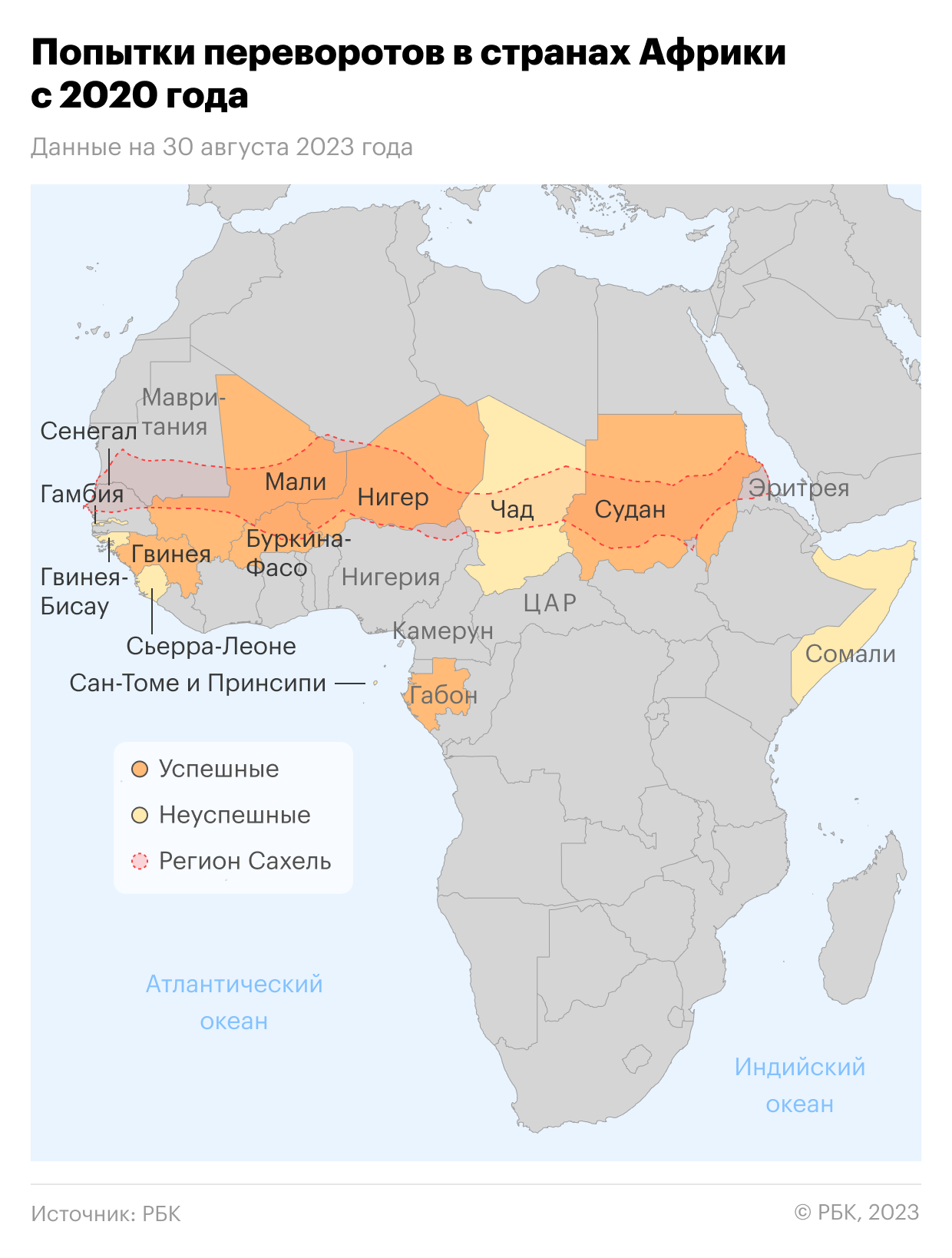 Как Западная Африка стала основным поясом нестабильности