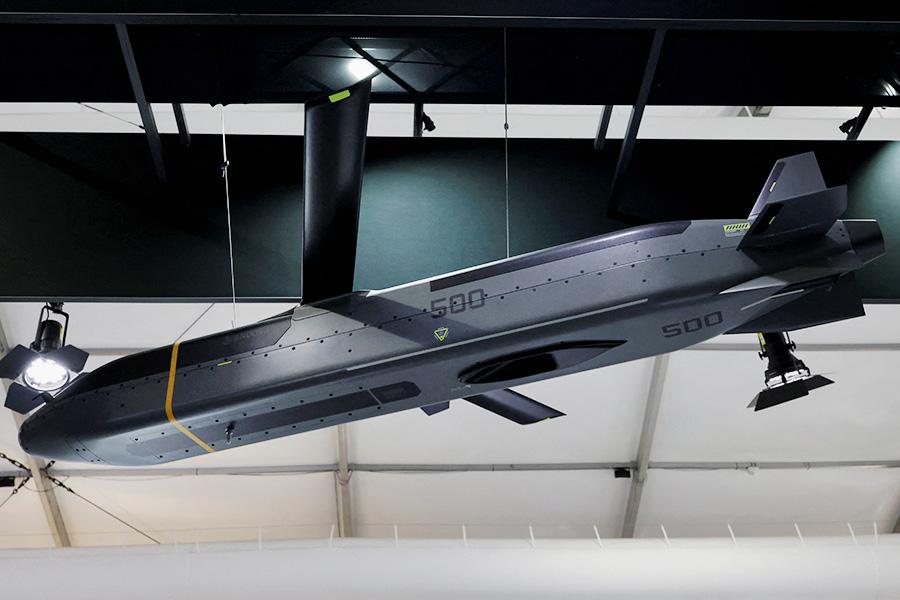 Ракета Barracuda-500 демонстрируется на Австралийском международном авиашоу в Авалоне, 25 марта 2025 года