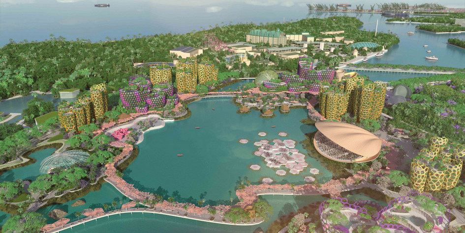 Архитекторы показали проект международного парка развлечений в Сингапуре