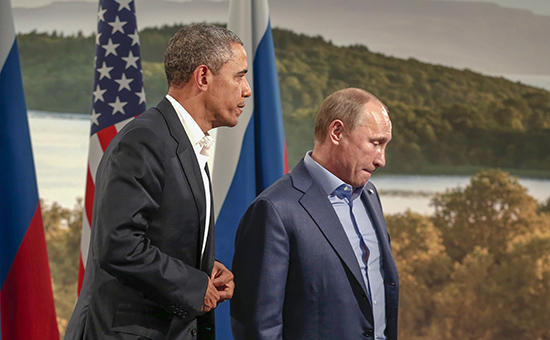 Президент РФ Владимир Путин и&nbsp;президент США Барак Обама. Архивное фото