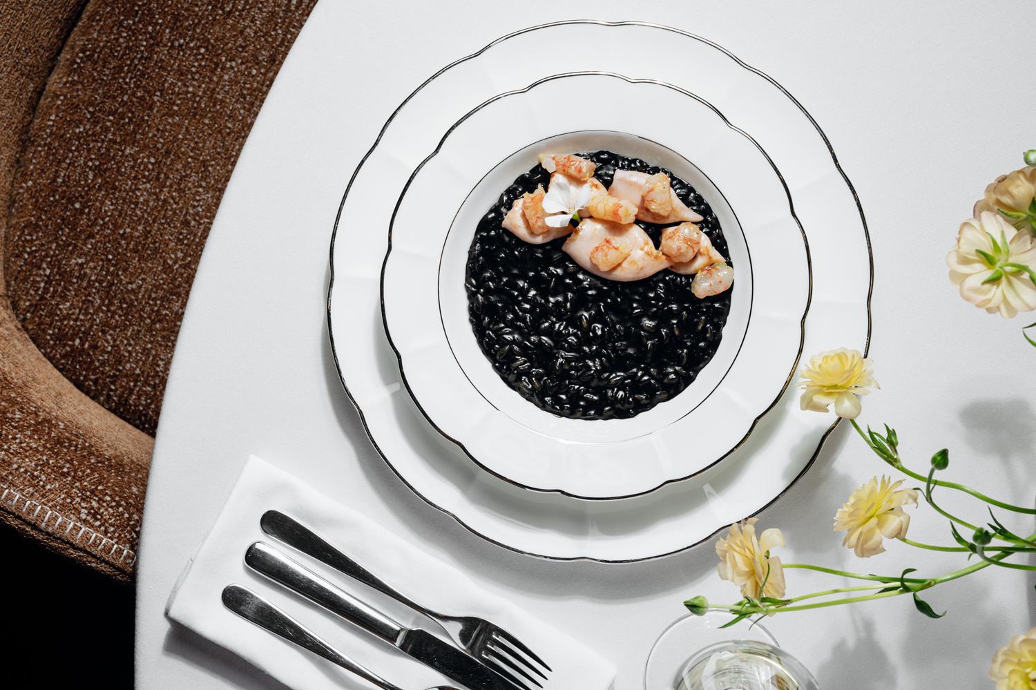 Ризотто с чернилами каракатицы и кальмарами, Il Ristorante