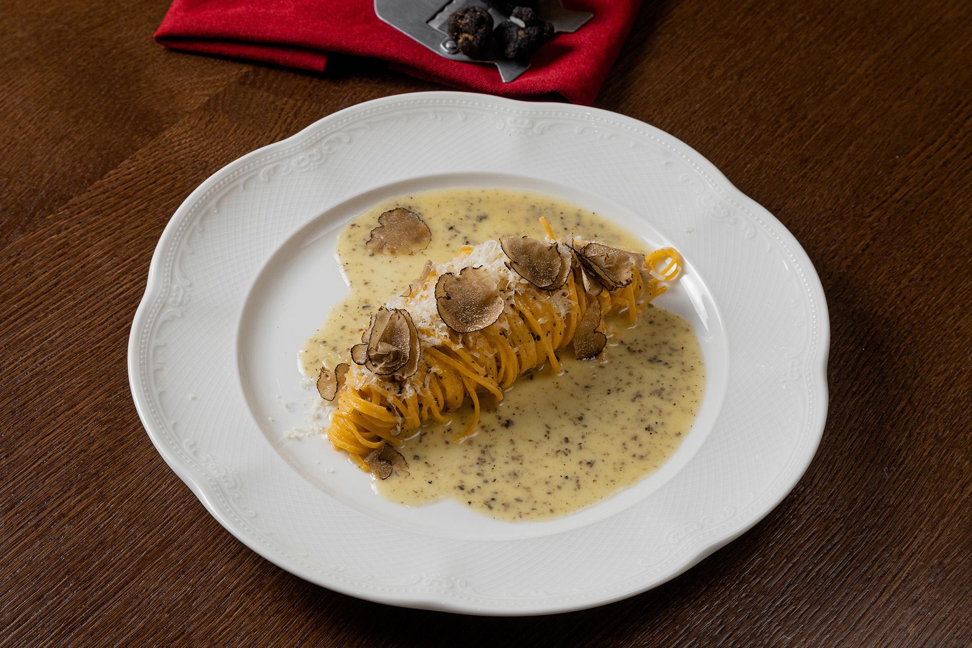 Тальярин с трюфелем в ресторане Barbaresco