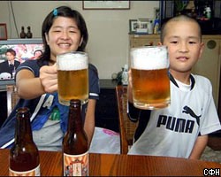 Японская компания "спаивает" детей пивом