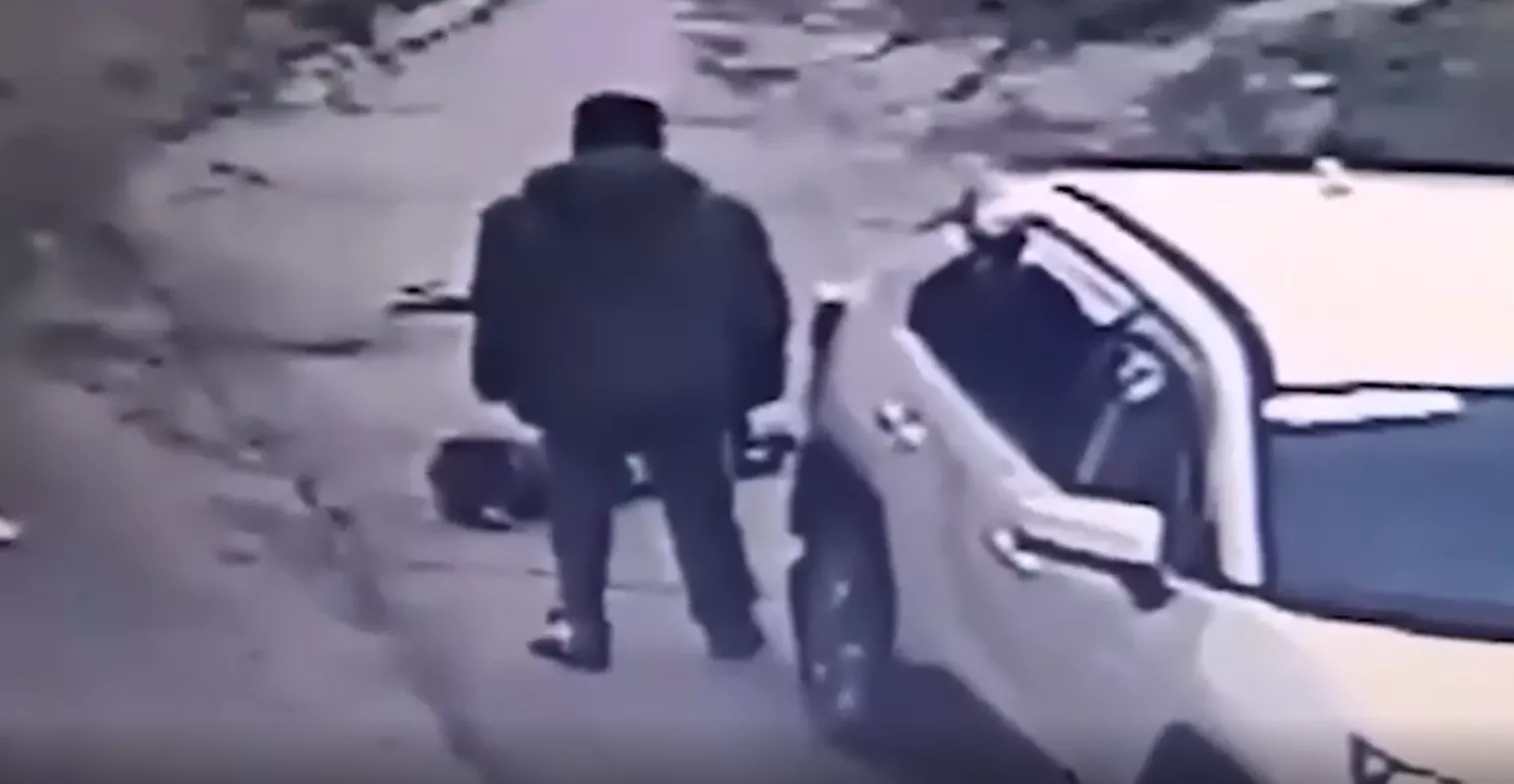 кадр с записи камеры видеонаблюдения