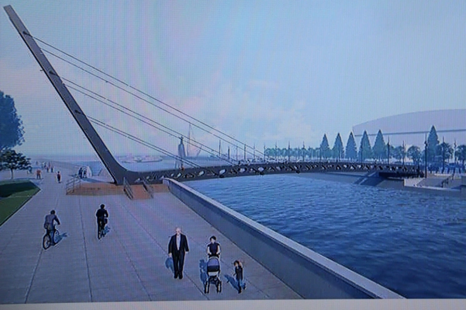 эскиз пешеходного моста