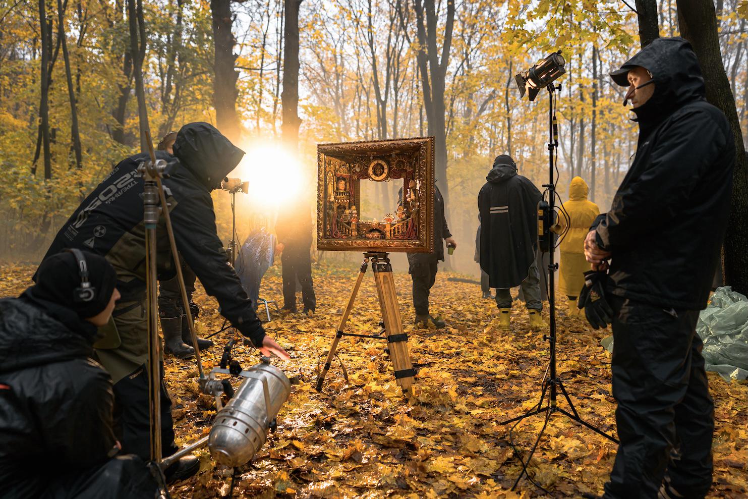 На съемках сказки «Щекотун»