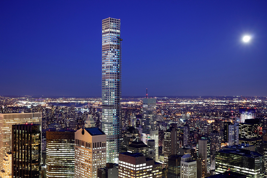 № 17. 432 Парк-авеню (432 Park Avenue)


	Высота: 425,5 м, 85 этажей
	Место: Нью-Йорк, США
	Назначение: жилье
	Архитектура: Rafael Vi&ntilde;oly Architects
	Дата строительства: 2015 год

