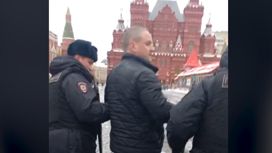 Удальцова задержали после акции на Красной площади