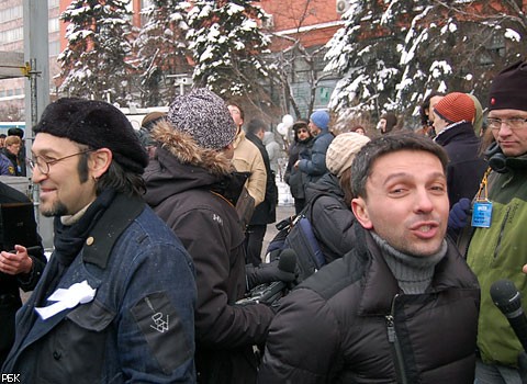 Митинг на проспекте Сахарова в лицах