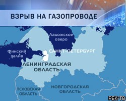 В Ленинградской обл. взорвался газопровод