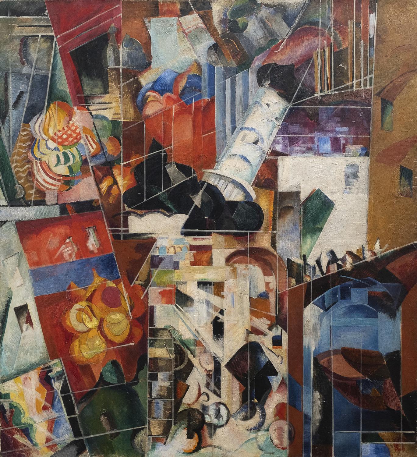 Александра Экстер. «Москва. Синтетический город», 1914