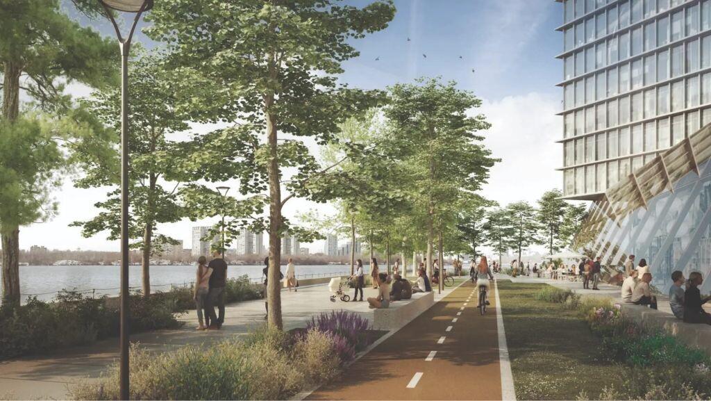 Набережная в ЖК &laquo;Южный порт&raquo;