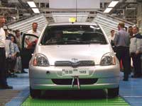 В Европе выпущена стотысячная Toyota Yaris