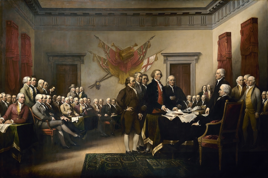 Принятие Декларации о независимости США в 1776 году