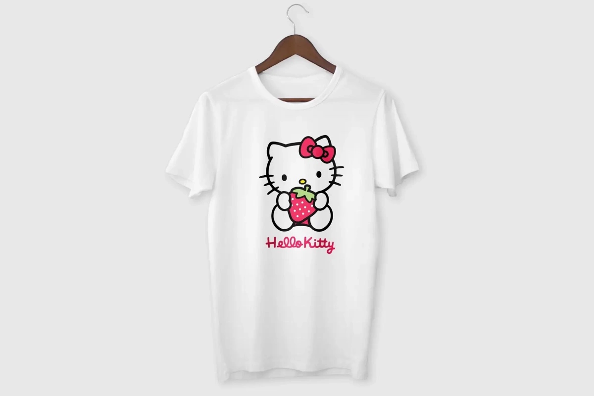 Футболка с принтом Hello Kitty для девочки