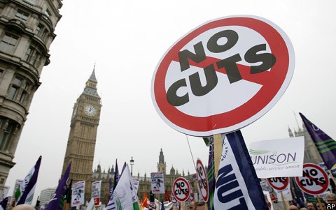 100 тыс. британцев вышли на митинг против экономических реформ