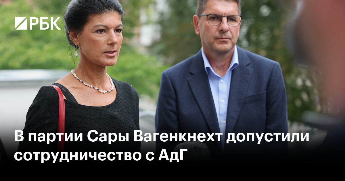 В партии Сары Вагенкнехт допустили сотрудничество с АдГ
