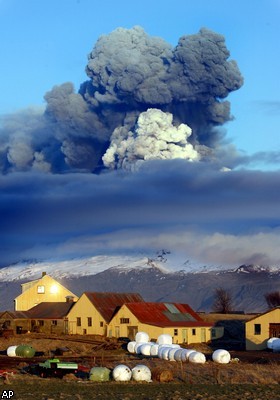 Извержение вулкана Эйяфьяллайекюль