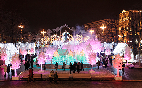 Новогоднее украшение Москвы на&nbsp;Пушкинской площади
