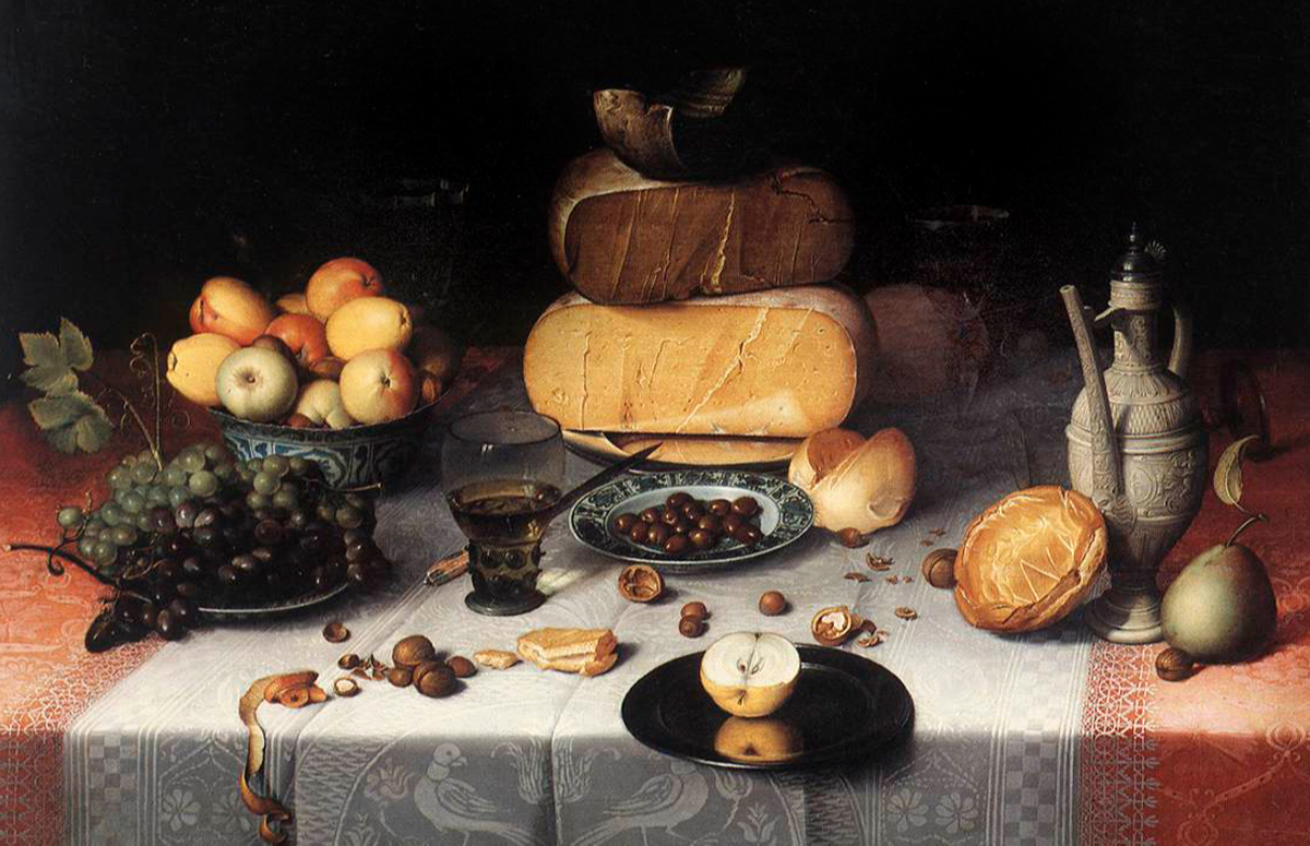 Флорис ван Дейк. &laquo;Натюрморт с сыром&raquo;. Ок. 1615