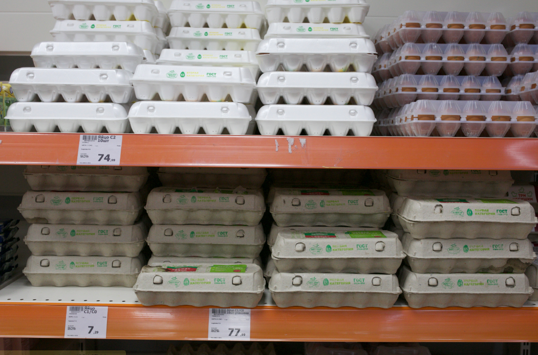 С конца ноября стоимость яиц&nbsp;преодолела порог в 100 рублей