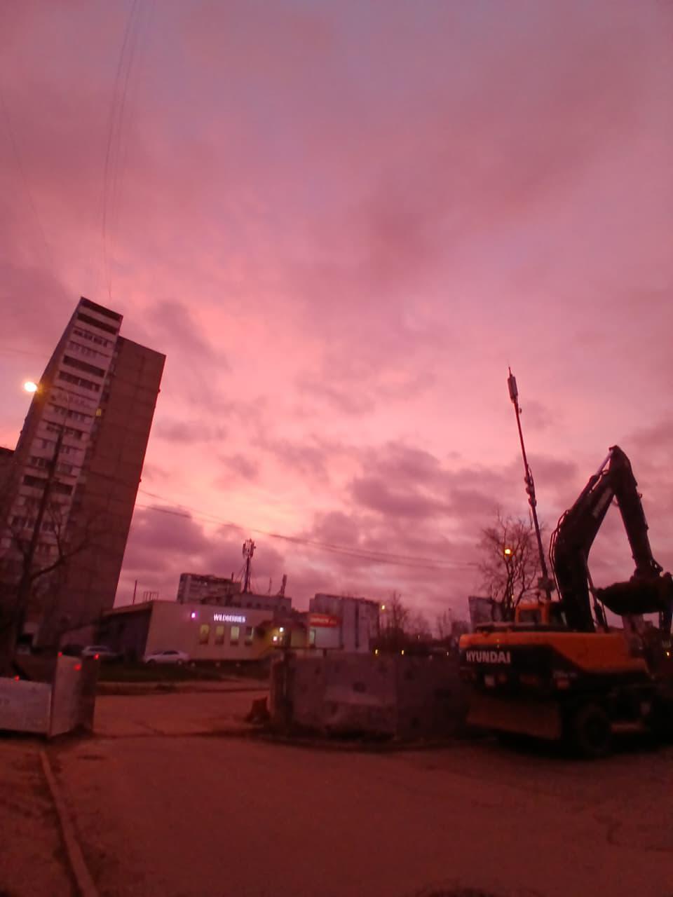 Рассвет в Москве, 14 ноября 2025 года