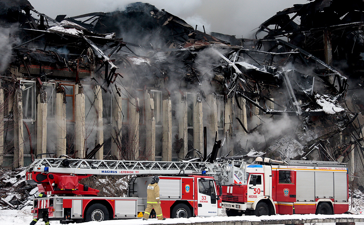 Пожар в здании библиотеки ИНИОН РАН в 2015 году