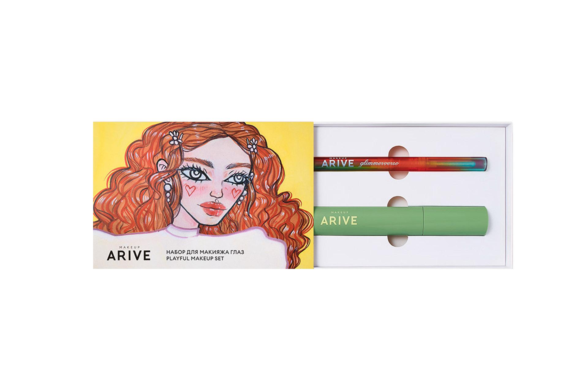 Подарочный набор Arive Makeup (дизайн Полины Серафимовой), цена по запросу (&laquo;Самокат&raquo;)