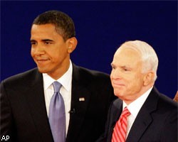 Б.Обама опережает Дж.Маккейна на 6%