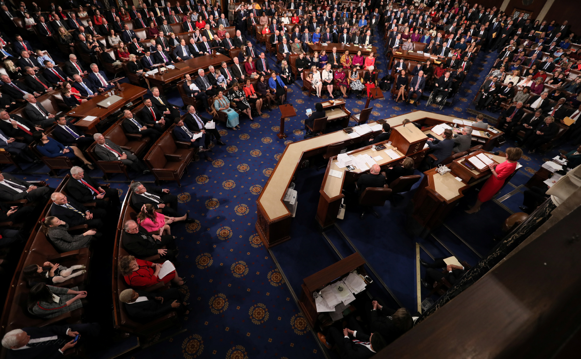 Первое заседание нового состава палаты представителей конгресса, январь 2018 года