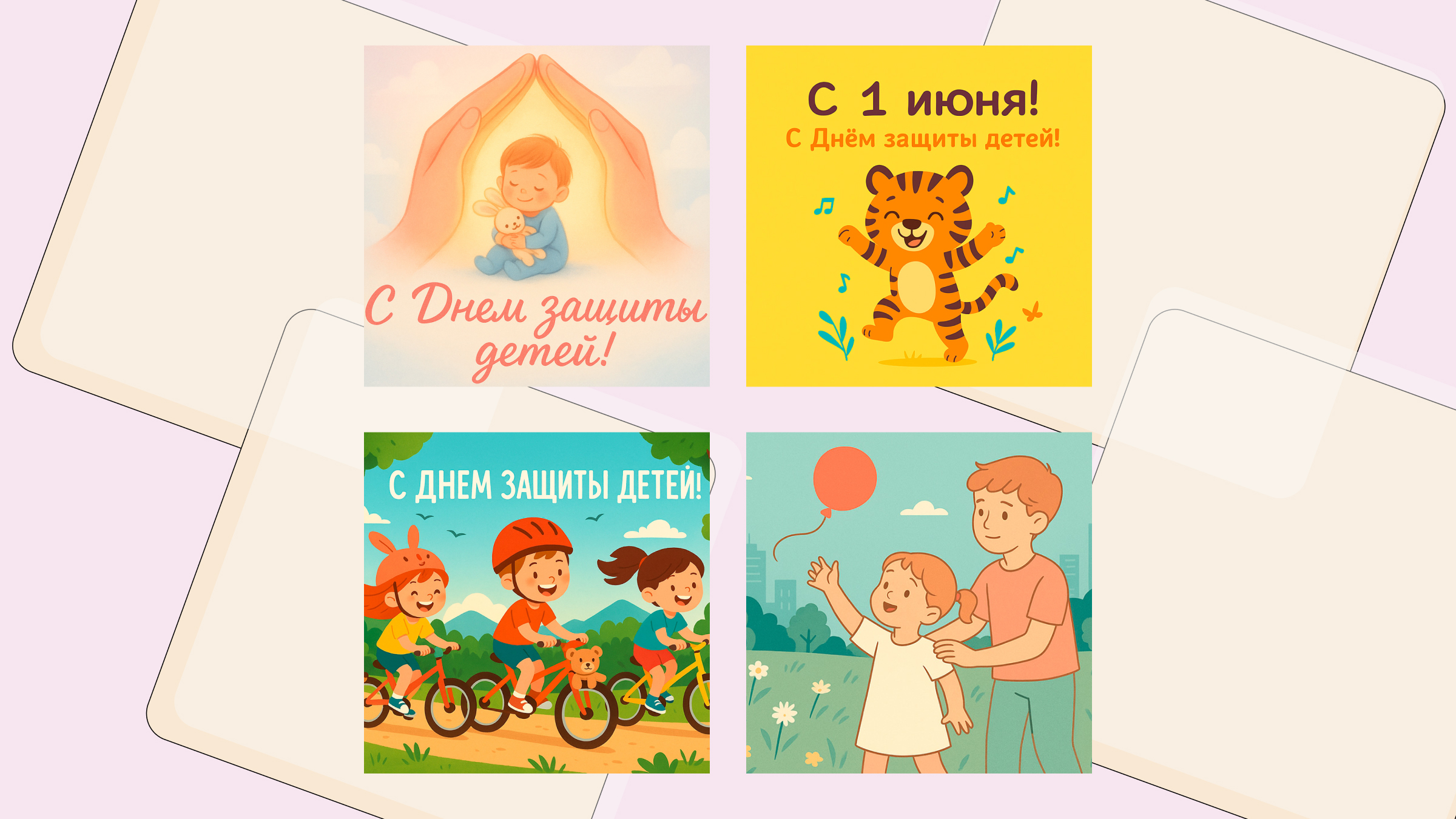 Открытки с Днем защиты детей. 30 красивых, советских открыток на 1 июня