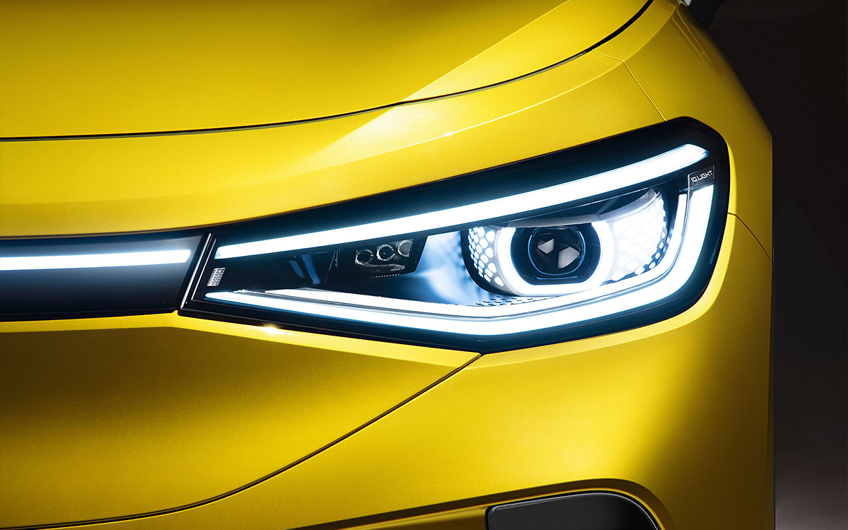 Volkswagen заменит хромированный декор электрокаров светодиодами