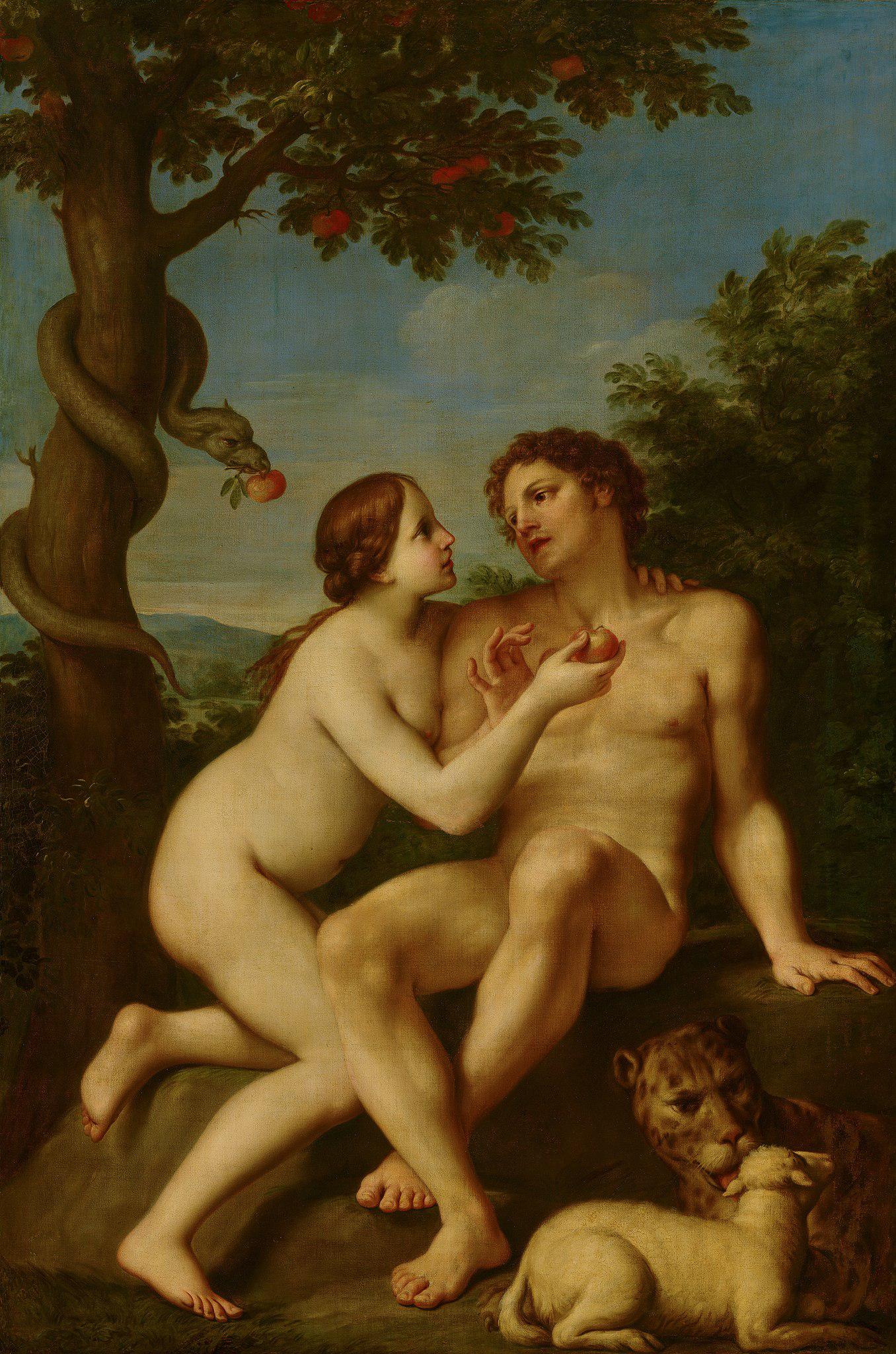 Маркантонио Франческини, «Адам и Ева», ок. 1680