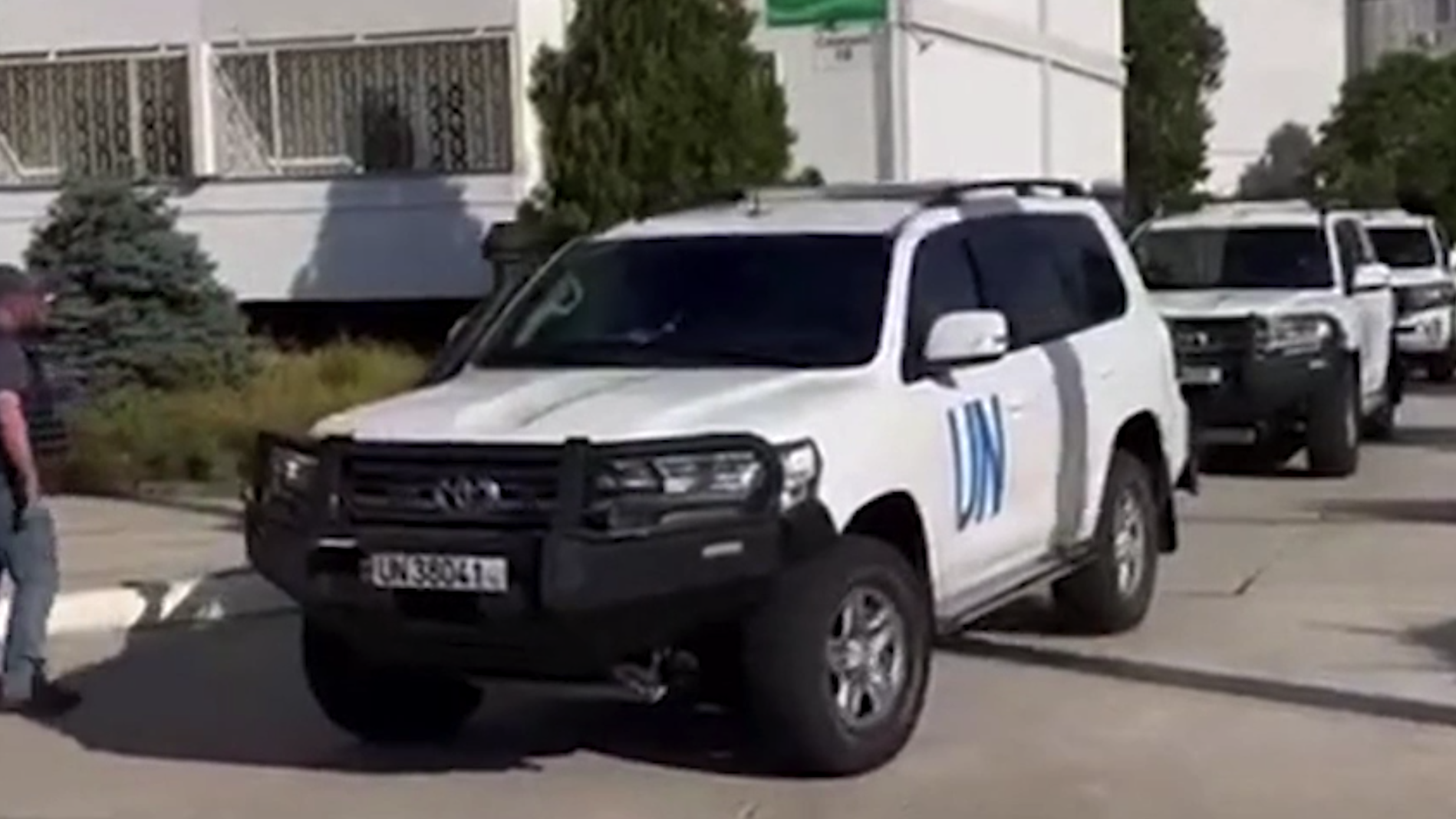 Как миссия МАГАТЭ уехала с Запорожской АЭС. Видео