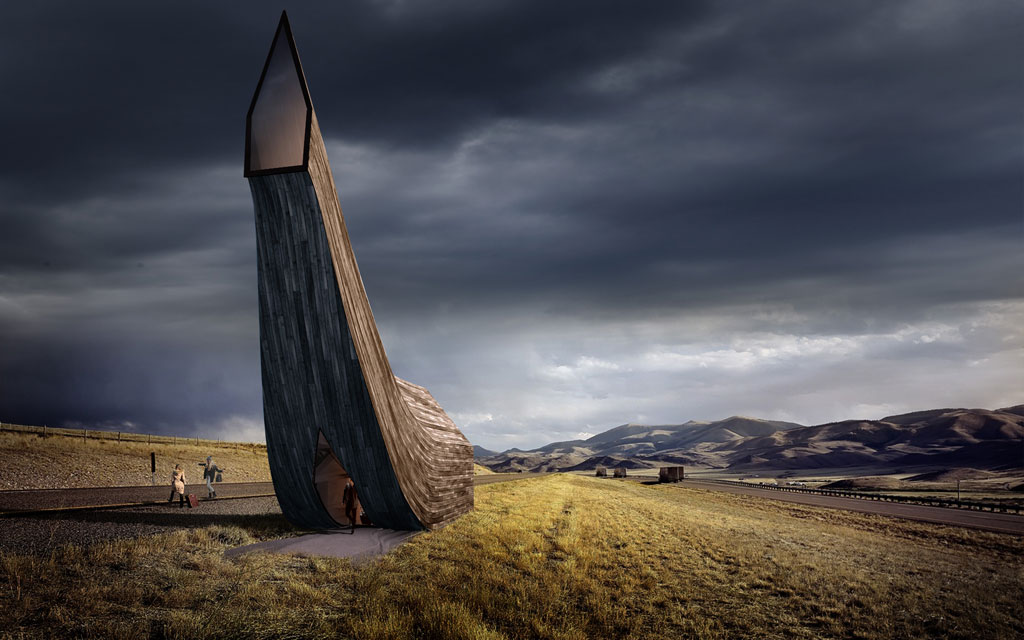 Проект остановки британских архитекторов напоминает хобот мамонта