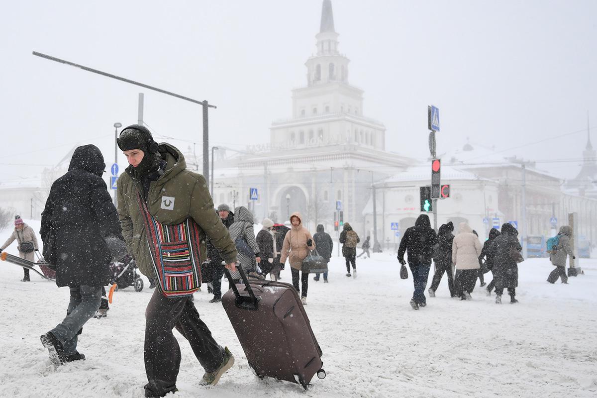 Снегопад в Москве, 19 февраля 2026 года