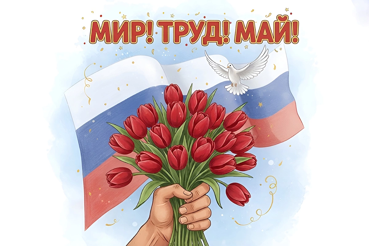 Открытки с 1 Мая: 20 вариантов для поздравления родных и знакомых