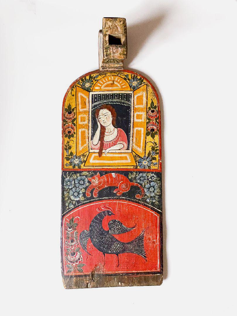 Донце прялки (Городецкая роспись), начало XX в.