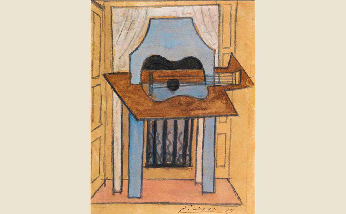 Картина&nbsp;Пабло Пикассо &laquo;Натюрморт с гитарой&raquo;